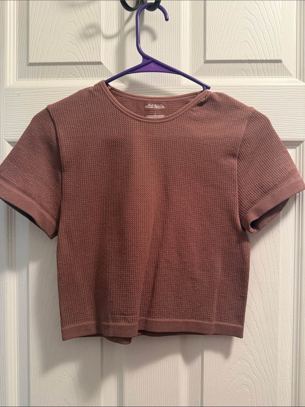 Sparkly Waffle Crop Top - Wild Fable